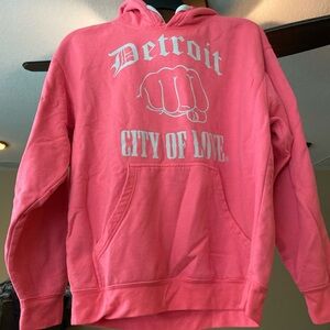 Hot Pink Detroit Hoodie